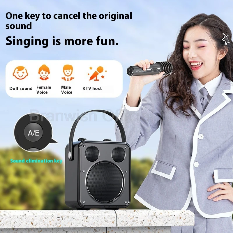 Głośnik Bluetooth 5.3 40W Przenośny Soundbox 4000mAh Głośny Głośnik z Podświetleniem RGB TF/USB/AUX Do Kina Domowego Karaoke na Zewnątrz KTV