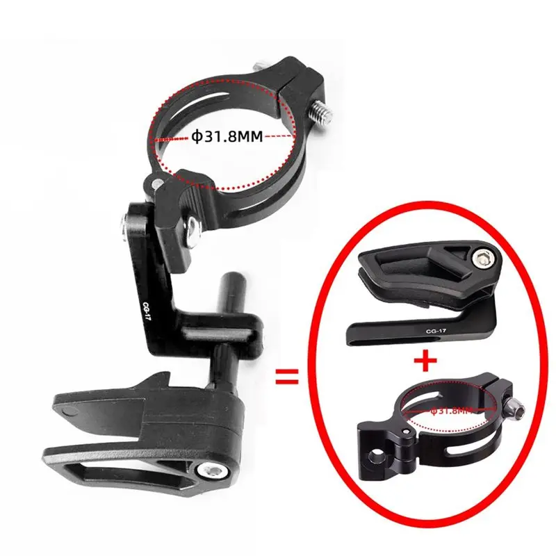 Bike Chain Stabilizer Anti-Drop Chain Guide Frame Mount Chain Catcher 31.8Mm/34.9Mm Clamp-On Single Chainring
