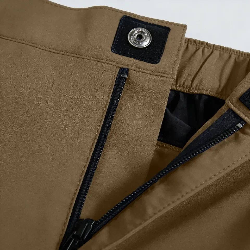 Fotografia 7: Bermudas Cargo Masculinas da Moda com Blocos de Cores, Shorts de Trabalho com Vários Bolsos, Macacão Casual de Verão, Calças Masculinas para Corrida e Academia
