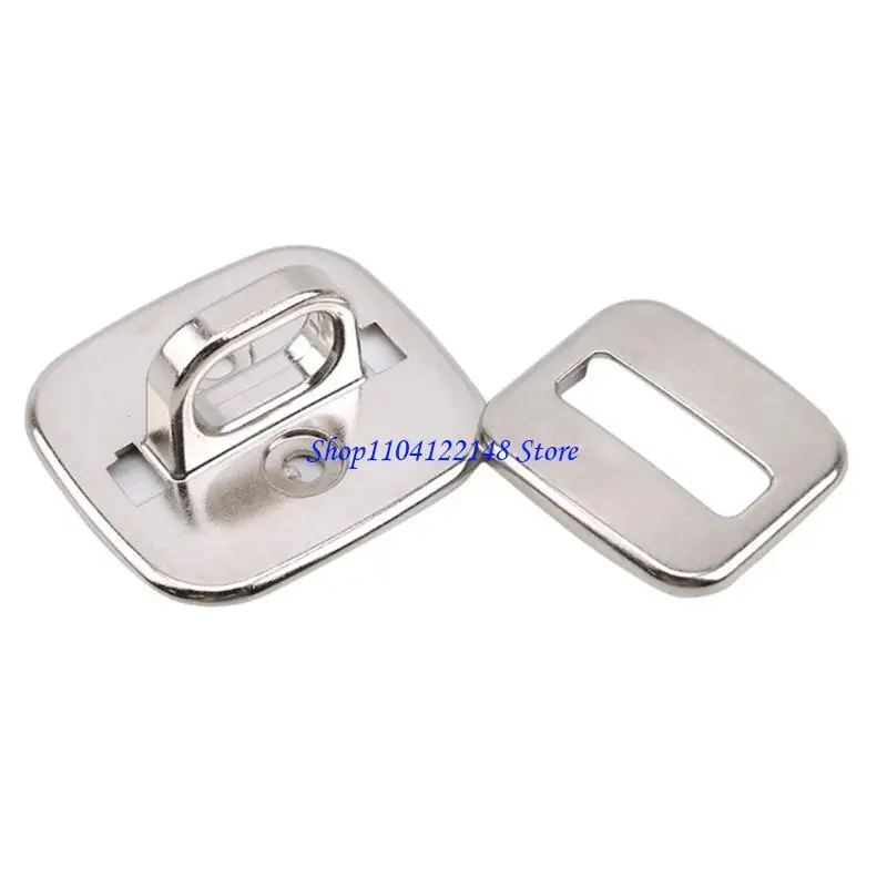 P9FA Security Base Plate for Cable Locks Metal Notebook Computer Fixing Base Square Fixed Board with Hole for Laptop