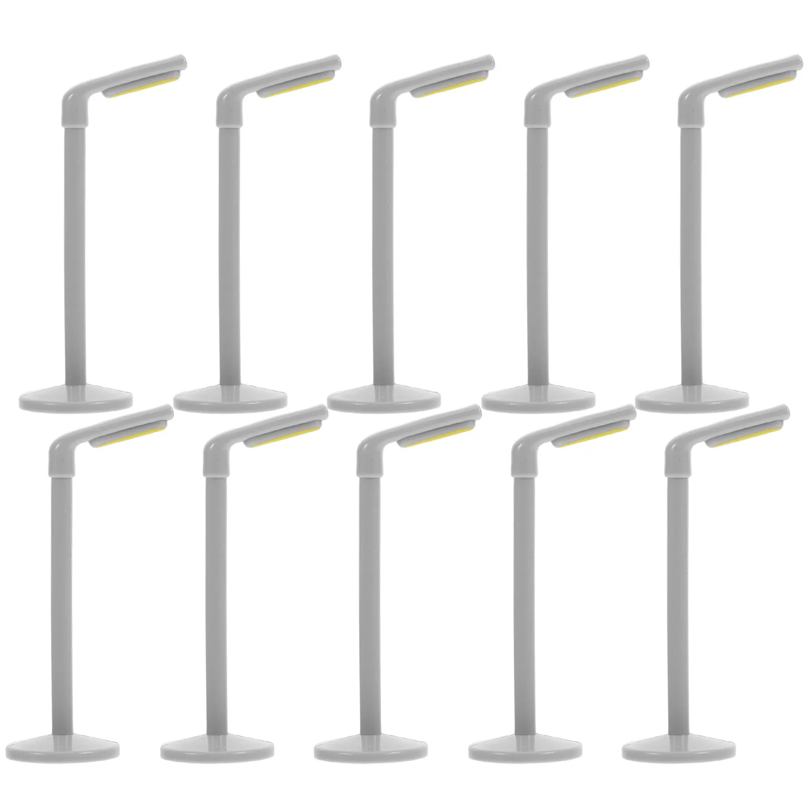 

10Pcs Miniature Lamp Post Micro Landscape Street Light for Fairy Garden Dollhouse Village Train Platform Shelf Decor Compact