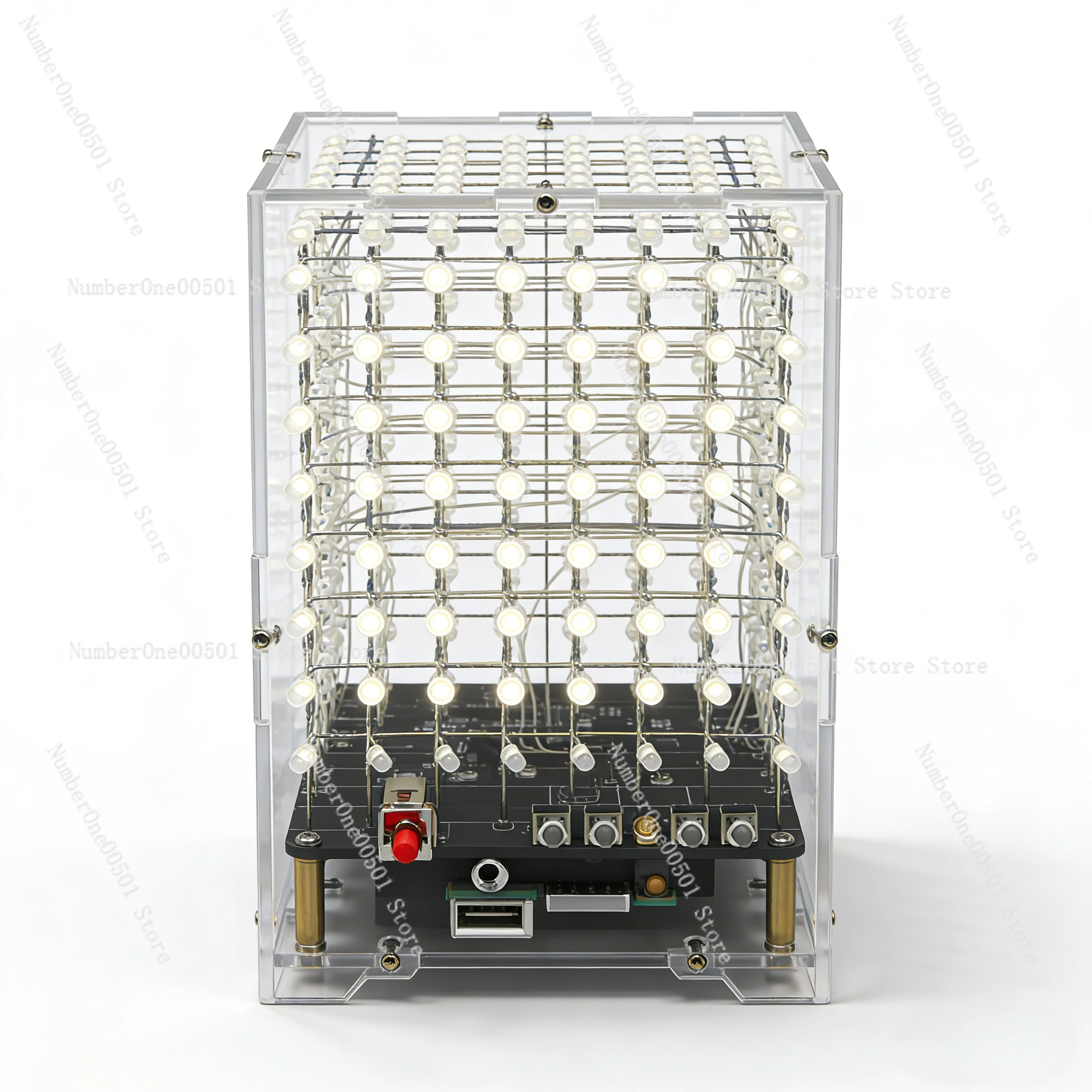 

Набор 3D8 Light Cube Kit 888 RGB LED с Bluetooth, музыкальным спектром, электронный DIY-набор для пайки, корпус 3 мм, крутая подсветка. LBW095.