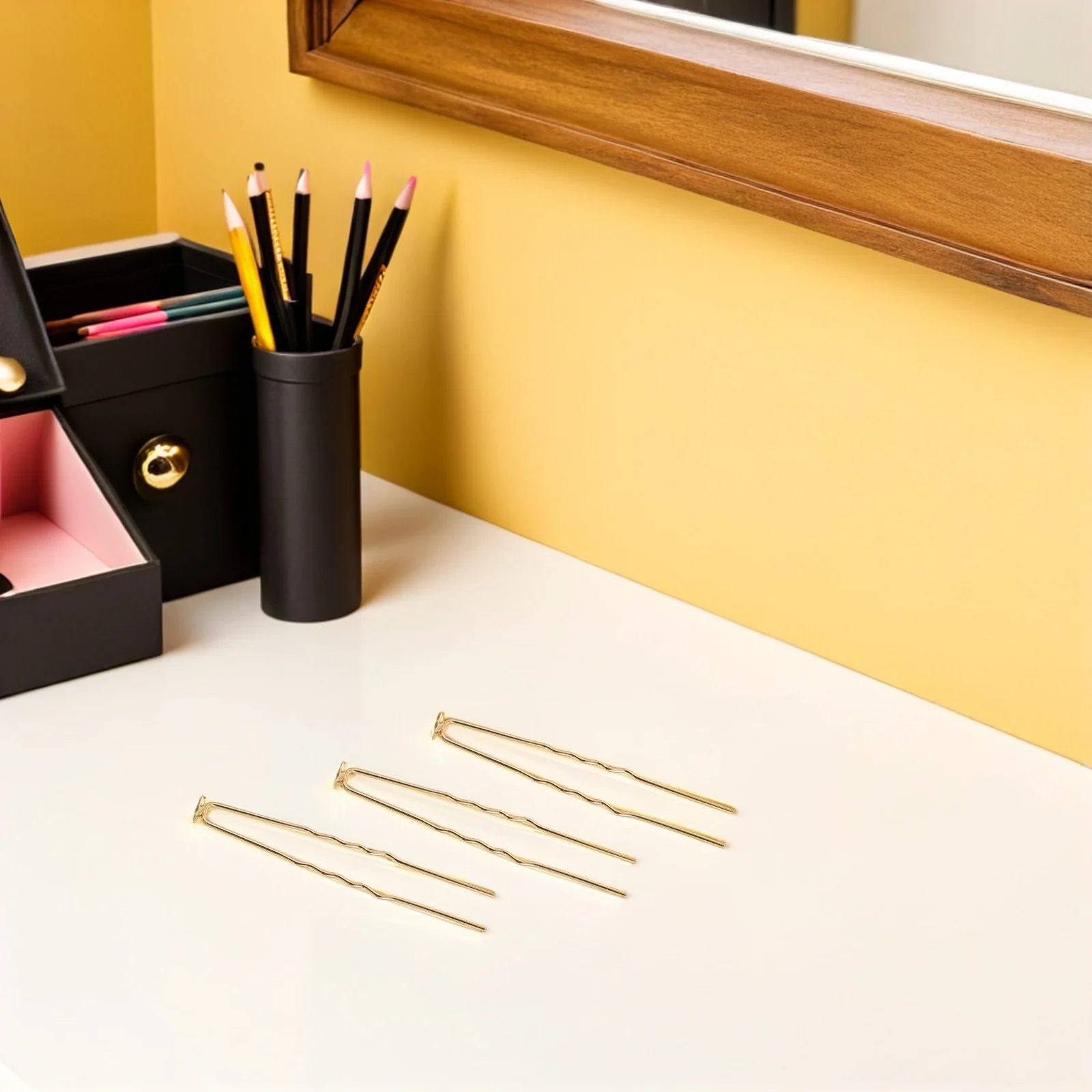 

50Pcs Wedding Hair Accessories for Bride Stylish Chignon Pin U Shaped Metal Hair Fork Women Bun Styling Tool French Vintage