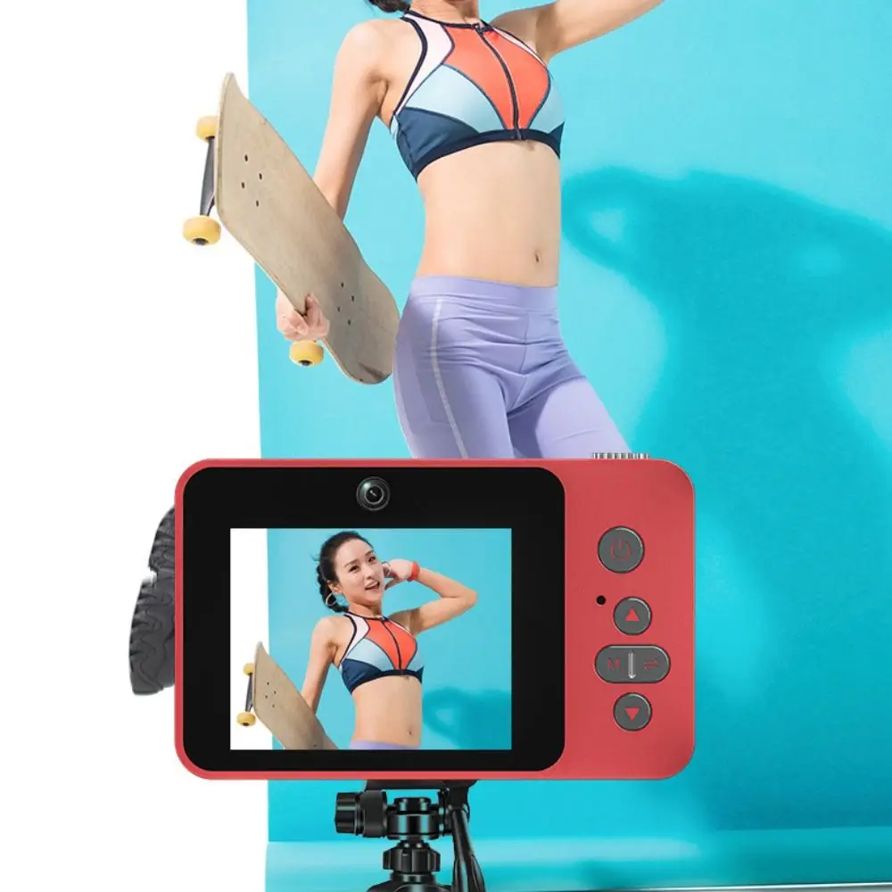 2.4IN Screen Retro CCD Digital Camera MP3 Music Playback Portable Vlog Camera Full/Semi Mirror Design HD Video Video Camera
