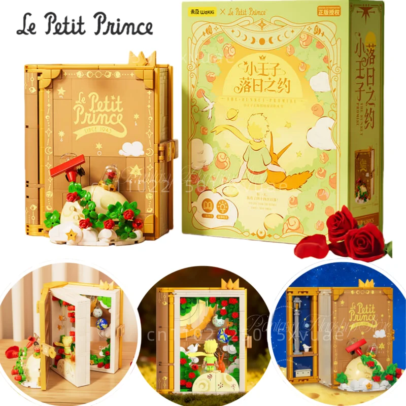 

New Little Prince Building Blocks Anime Movie 3D Book Assembly Model Toys Collection Desktop Decoration Children Christmas Gifts