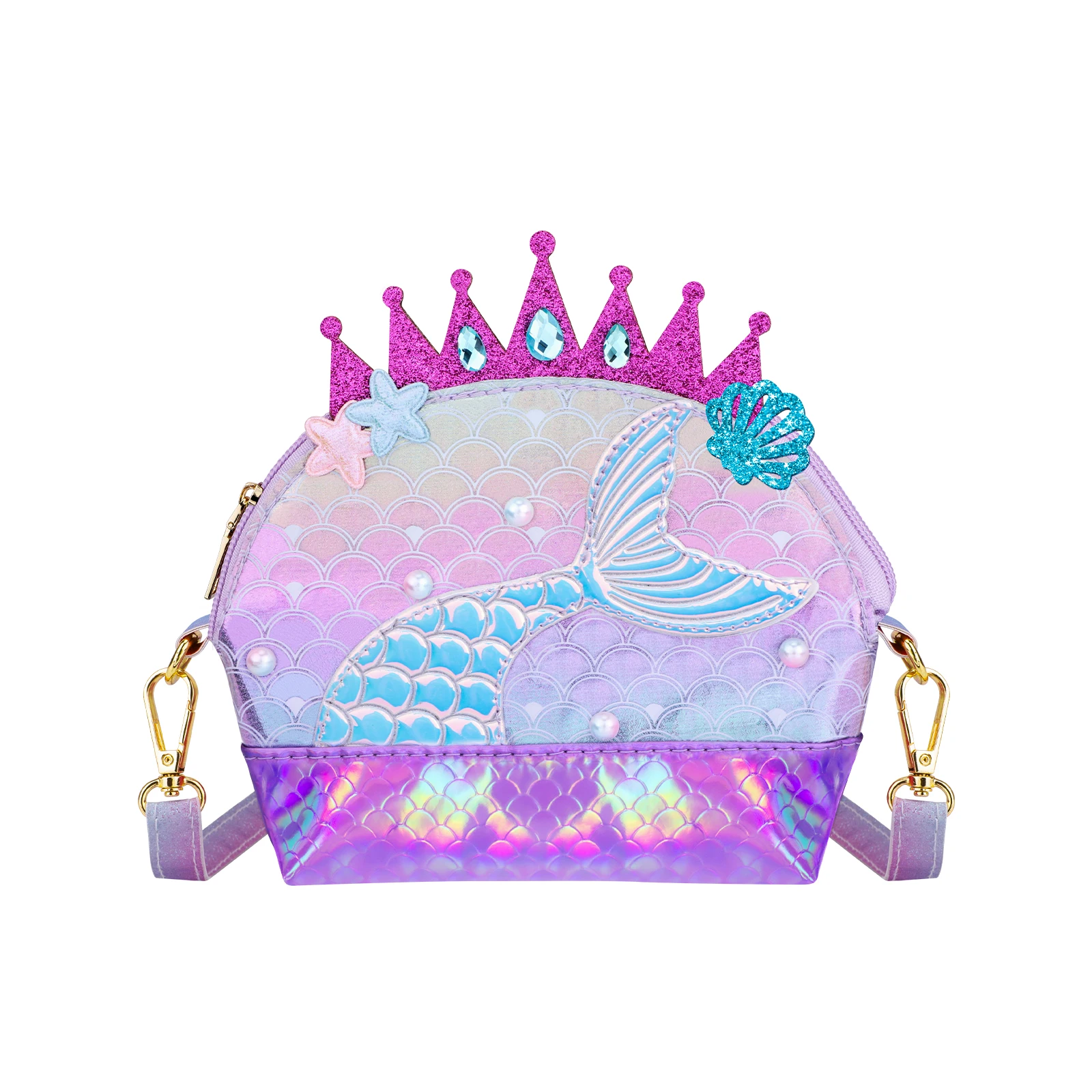 Cute Mermaid Female Bag Storage Bag For Girls Makeup Bag Small Travel Bag Organizer Kids Purse Handbag For Girl’s Gifts