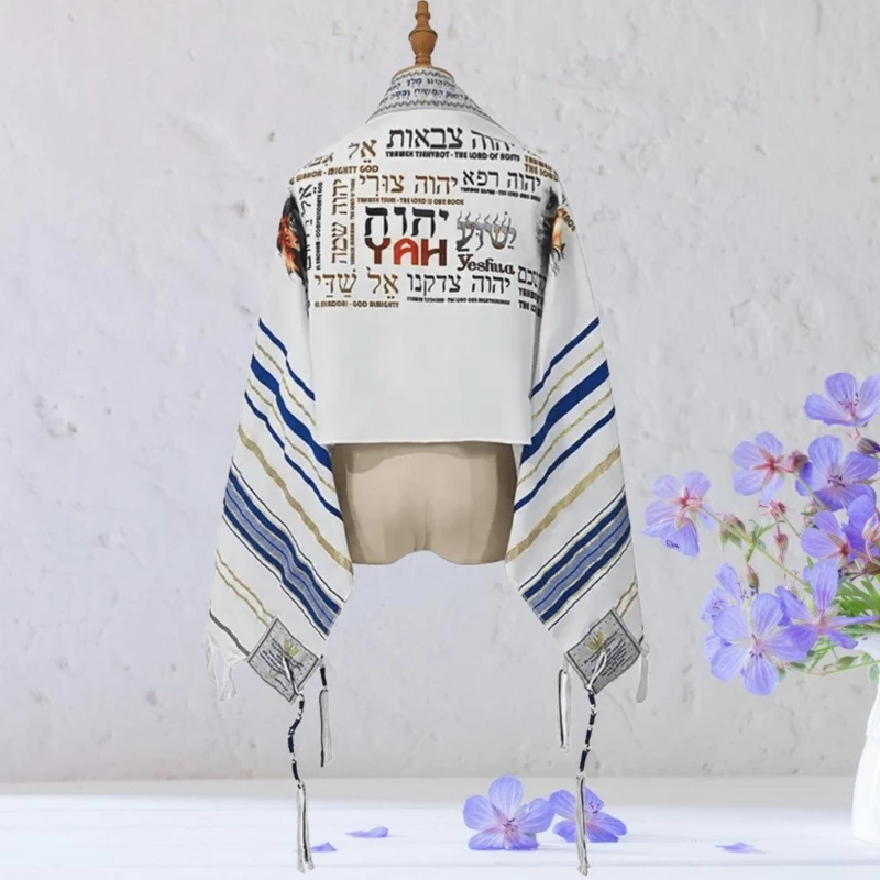 Schal Schal mit handgewebten Quasten Tallit Gebetsschal Israel Yeshua Schal Tallit Gebetsschal Messianischer Tallit