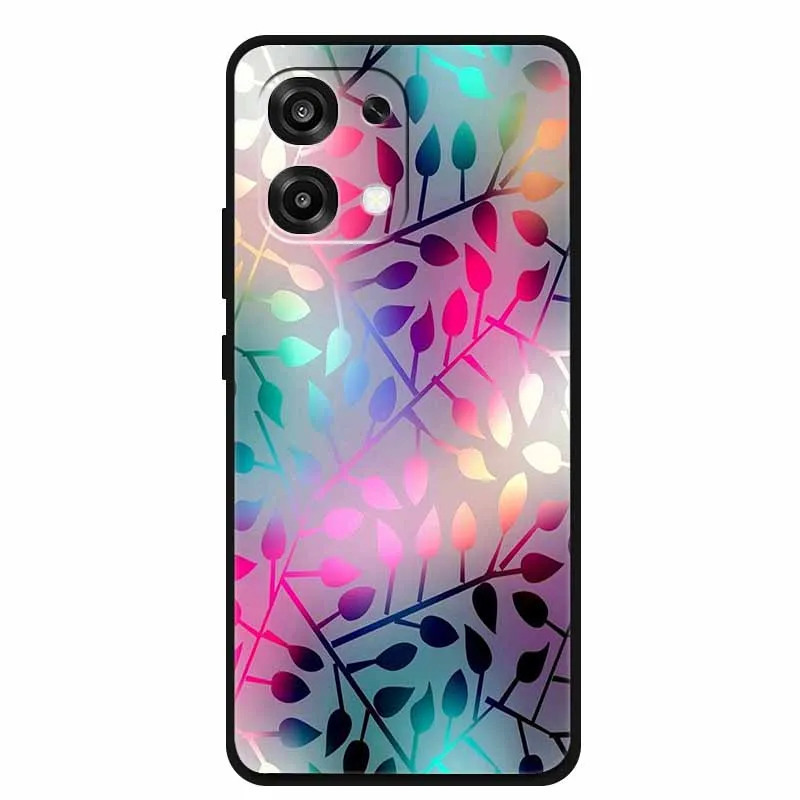 For Oppo A6 Pro Case 4G 5G Global Soft Black Silicone Back Cover for Oppo A6 Pro 5G CPH2781 Cartoon TPU Bumper Protective Funda