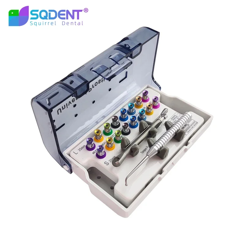 

SQDENT Dental implant universal restoration tool box,Dental Implant Screw Driver implant Torque screwdriver Torque ratchet