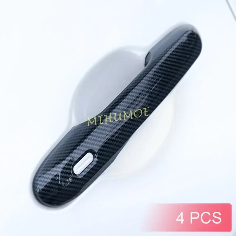 For Lexus NX250 NX350 NX450h+ RX350 RX450h 2022 2023 2024 Carbon Fiber Exterior Door Handle Strip Cover Trims