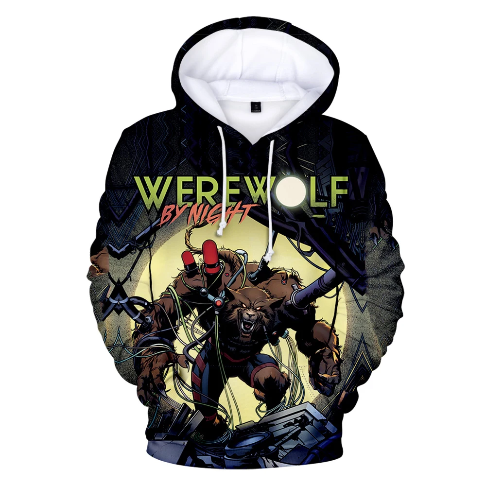 New Movie Werewolf By Night Hoodie Unisex Long Sleeve Woman Man Sweatshirt Harajuku Streetwear 3D Clothes