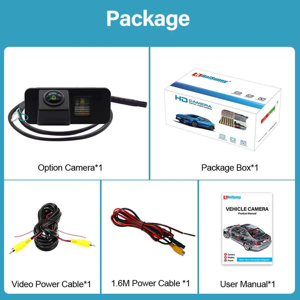 Trajectory HD Reversing Rear View Camera For Ford Focus 2 Hatchback Fiesta Mondeo S-MAX Kuga Jaguar XF Night Vision AHD 1080P