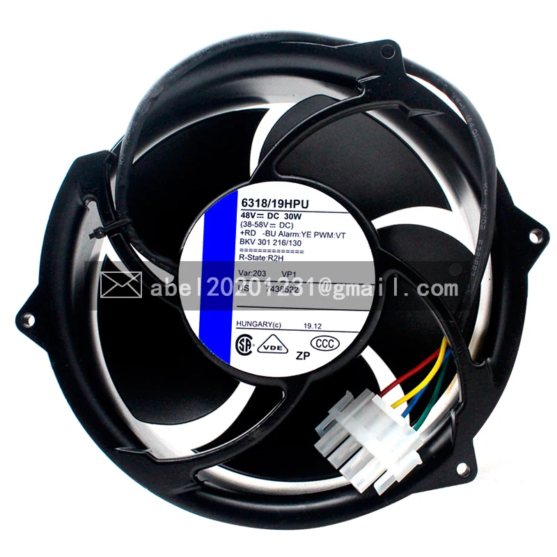 

BRAND NEW ORIGINAL 6318/19HPU 6318/19 HPU DC 48V 30W 4WIRES COOLING FAN 17251 172*51MM