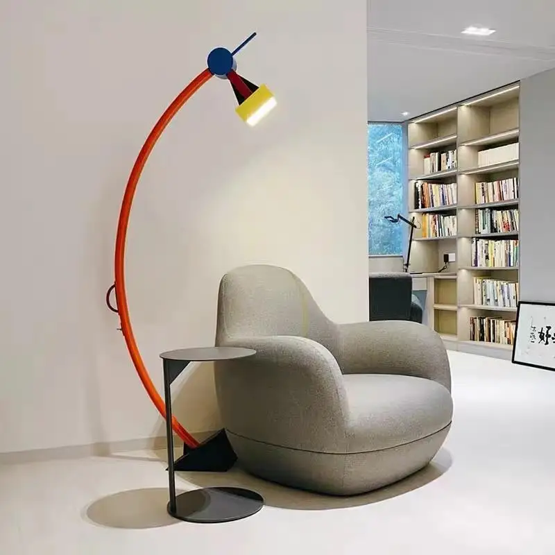 

Designer Memphis Creative Living Room Floor Lamp Design Sense Bedroom Light Children's Room Decoration