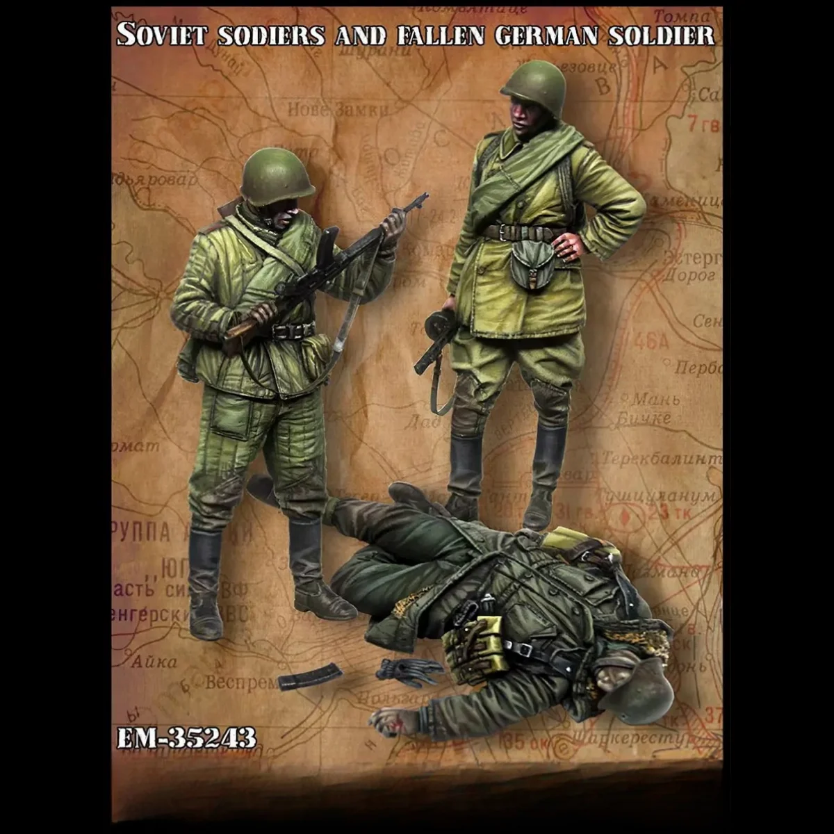 1/35 Harz Figur unbemalt Modell Kit, militärisches Thema, unmontiert und unbemalt gk,