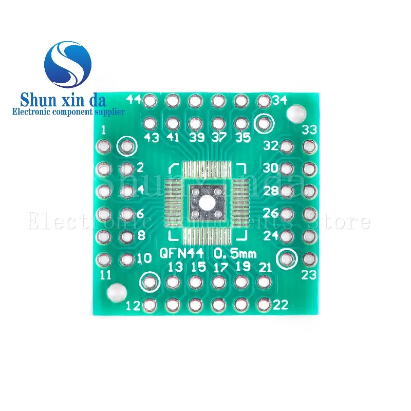 لوحة نقل لوحة محول DIP44 ، QFN48 ، QFN44 ، QFP ، PQFP ، LQFP ، 44 ، 48 للتراجع ، درجة لوحة دبوس ، لوحة محول IC ، لوحة تحويل ، 10 #1
