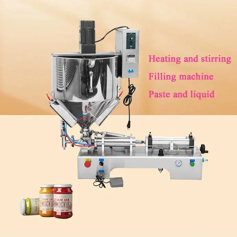

PBOBP Single Head Filling Machine Stainless Steel 220V / 110V Piston Type Pneumatic Heating And Stirring Type Filling Machine