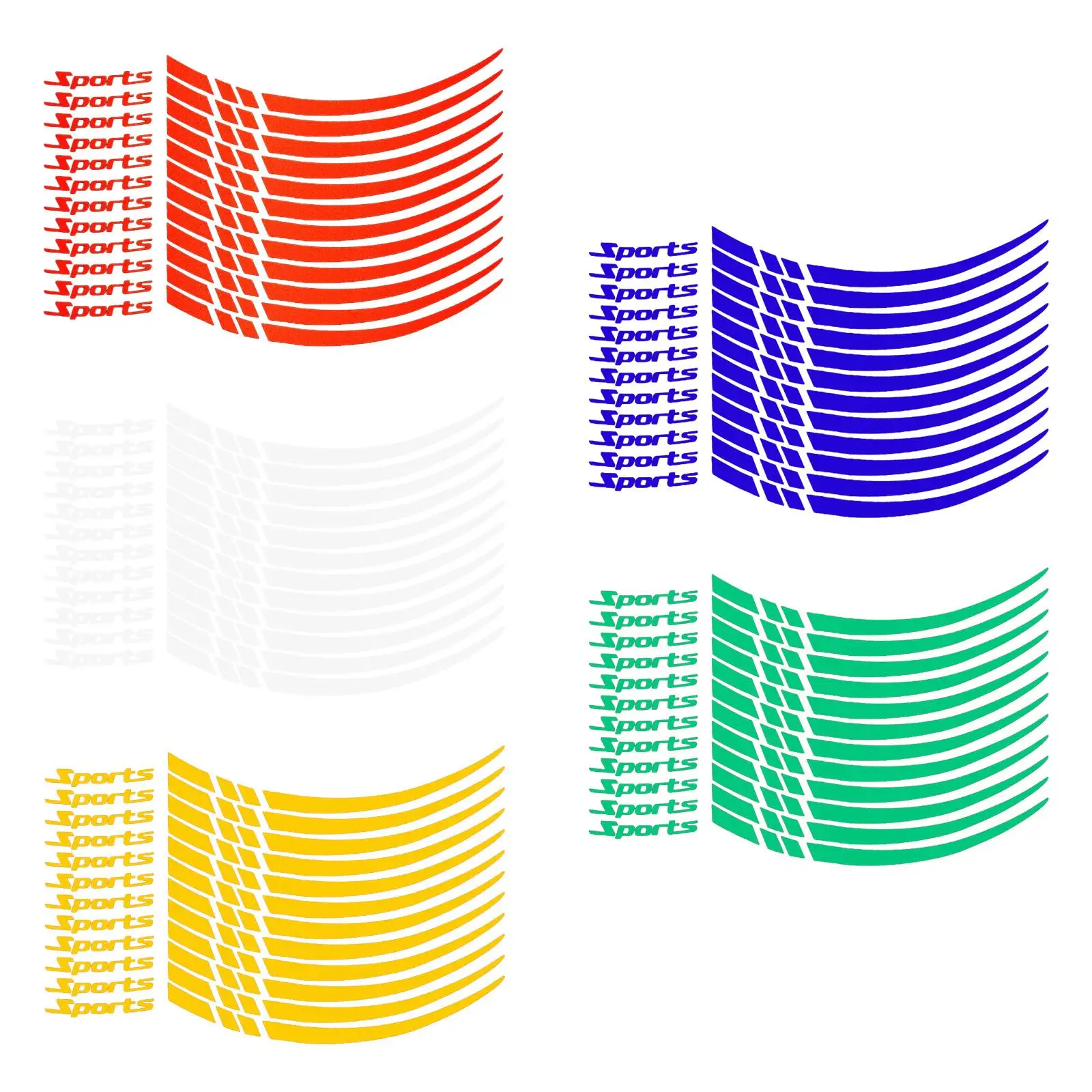 

Car Wheel Hub Stickers Wheel Reflective Stickers Universal Easily Install Waterproof Car SUV Wheel Accessory Wheel Hub Decals