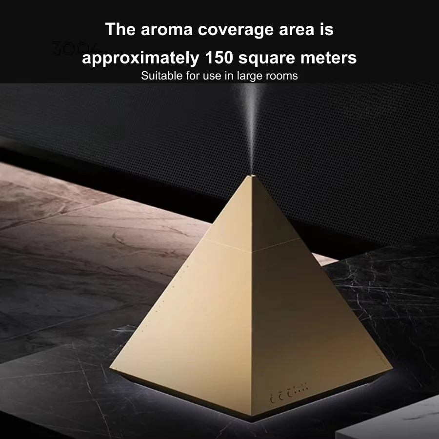 Smart Pyramid Ultrasonic Aroma Diffuser for Home Office Bedroom Living Room and Hotel