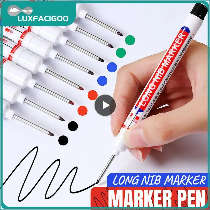 Pennarello a testa lunga penna Gel multiuso ad asciugatura rapida pennarello impermeabile senza xilene cancelleria materiale scolastico