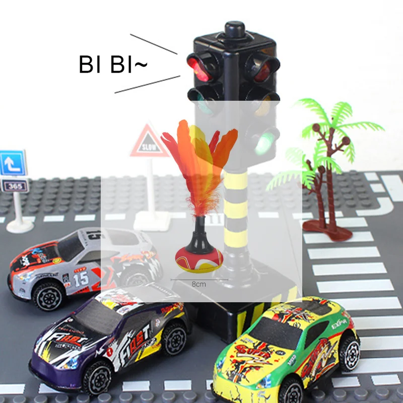 

1 шт. Детская игрушка-симулятор дорожного знака с музыкой и LED-подсветкой, имитирующая радар-детектор