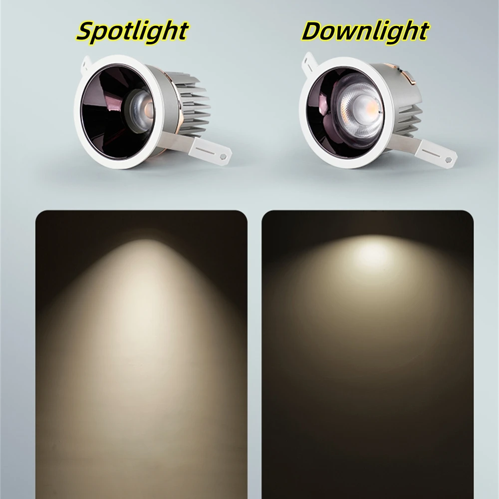 مصابيح السقف LED راحة النازل جزءا لا يتجزأ من الأضواء عكس الضوء Ac110V 220 فولت للفندق ديكور المنزل إضاءة داخلية غرفة المعيشة