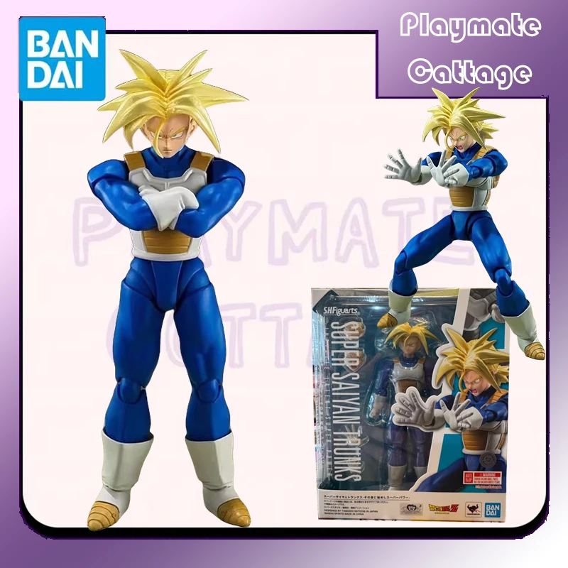 

In Stock BANDAI Original SHF Dragon Ball SUPER SAIYAN TRUNKS -INFINITE LATENT SUPER POWER- Anime Figure Model Toy Gift Children