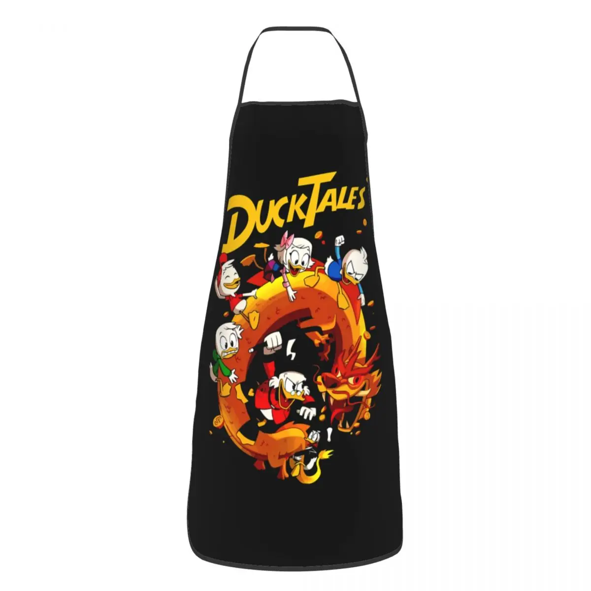 

Фартук с рисунком Ducktales на заказ для женщин и мужчин, унисекс, нагрудник, кухонный стол для приготовления пищи, кухонный шеф-повар, садоводство