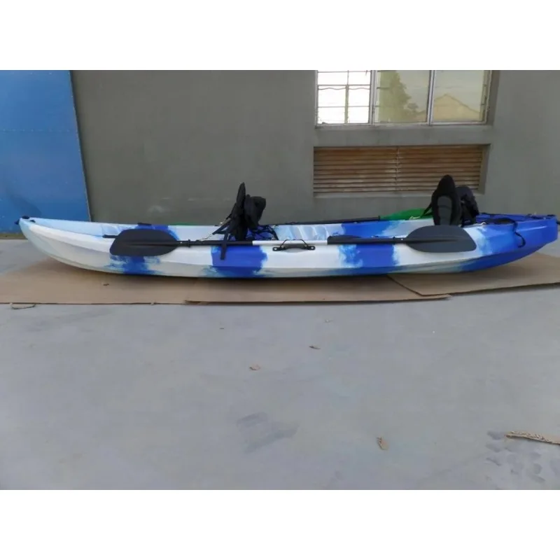 

Overall Smooth Practical Structural Single Seat 2 Person Kayak Imported PE Hull For Recreational Fishing Use
