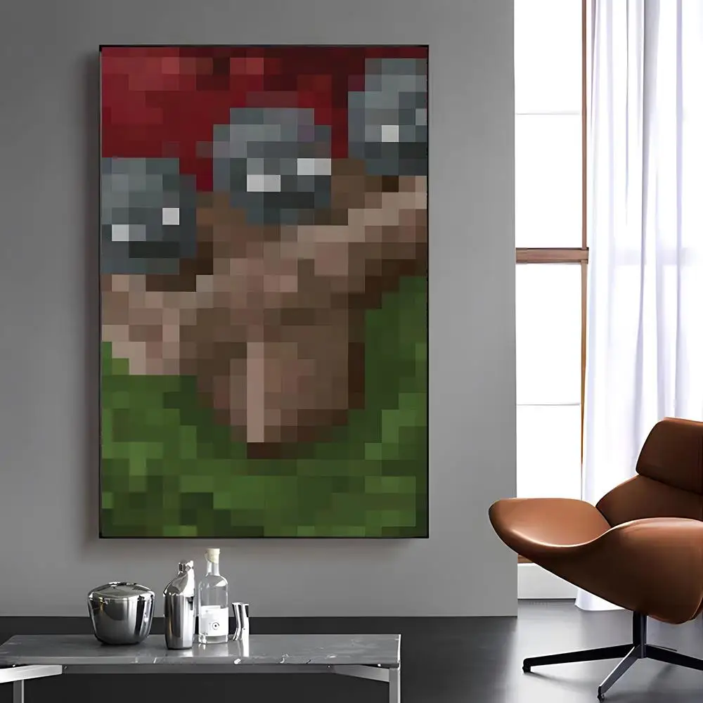 Game MC Painting Painting Calligraphy Canvas Painting Art For Bathroom, Living Room Home Wall Decor Picture view 5