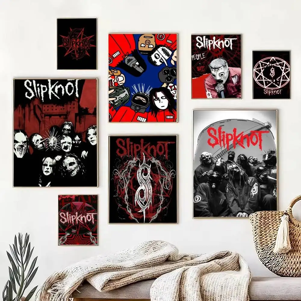 Band S-Slipknot Poster Dorm Living Room Aesthetic Wall Decoration Painting Stickers Gift