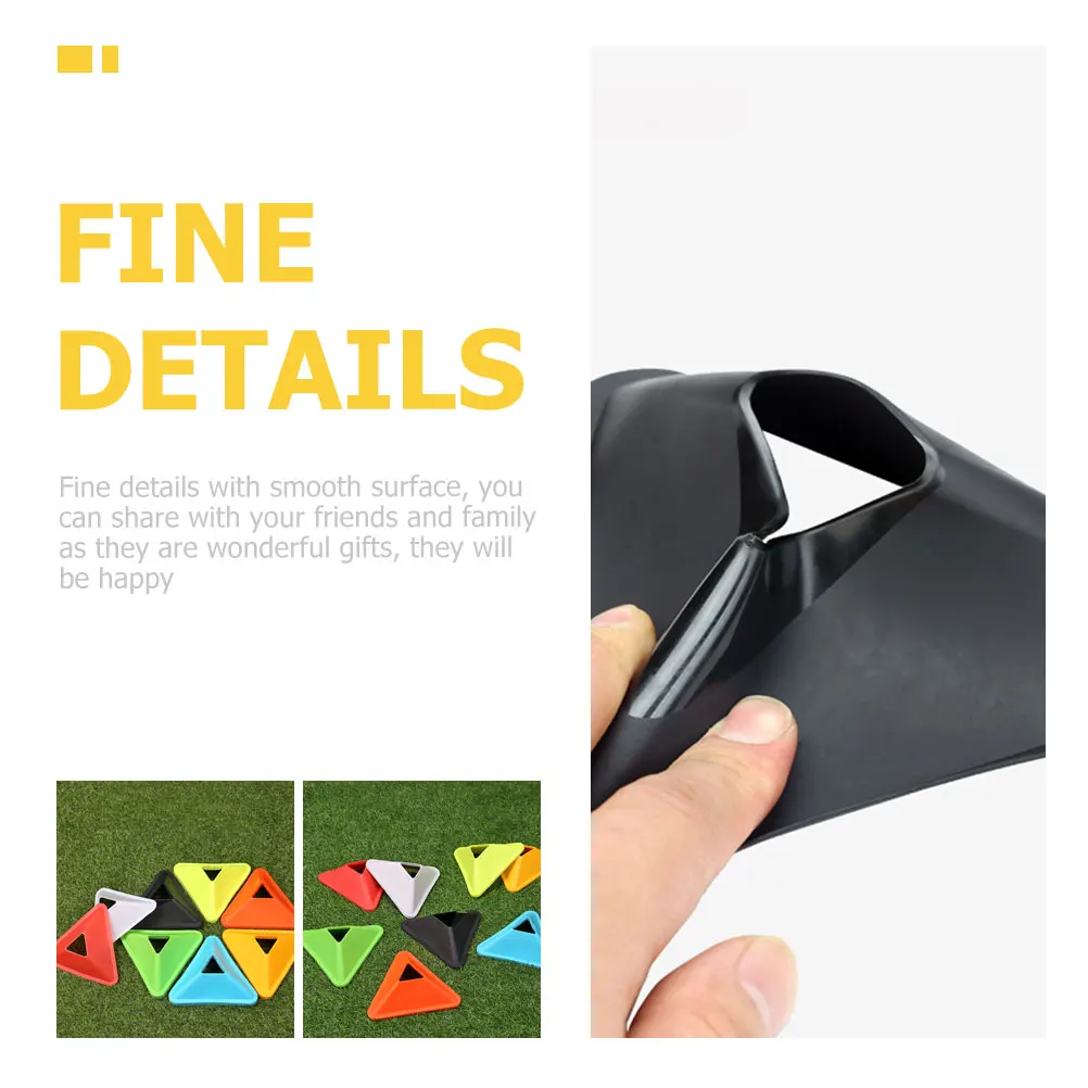 

8pcs Portable Soccer Training Cones Multi-Function Football Agility Cones Durable Plastic Sports Discs For Outdoor Footwork