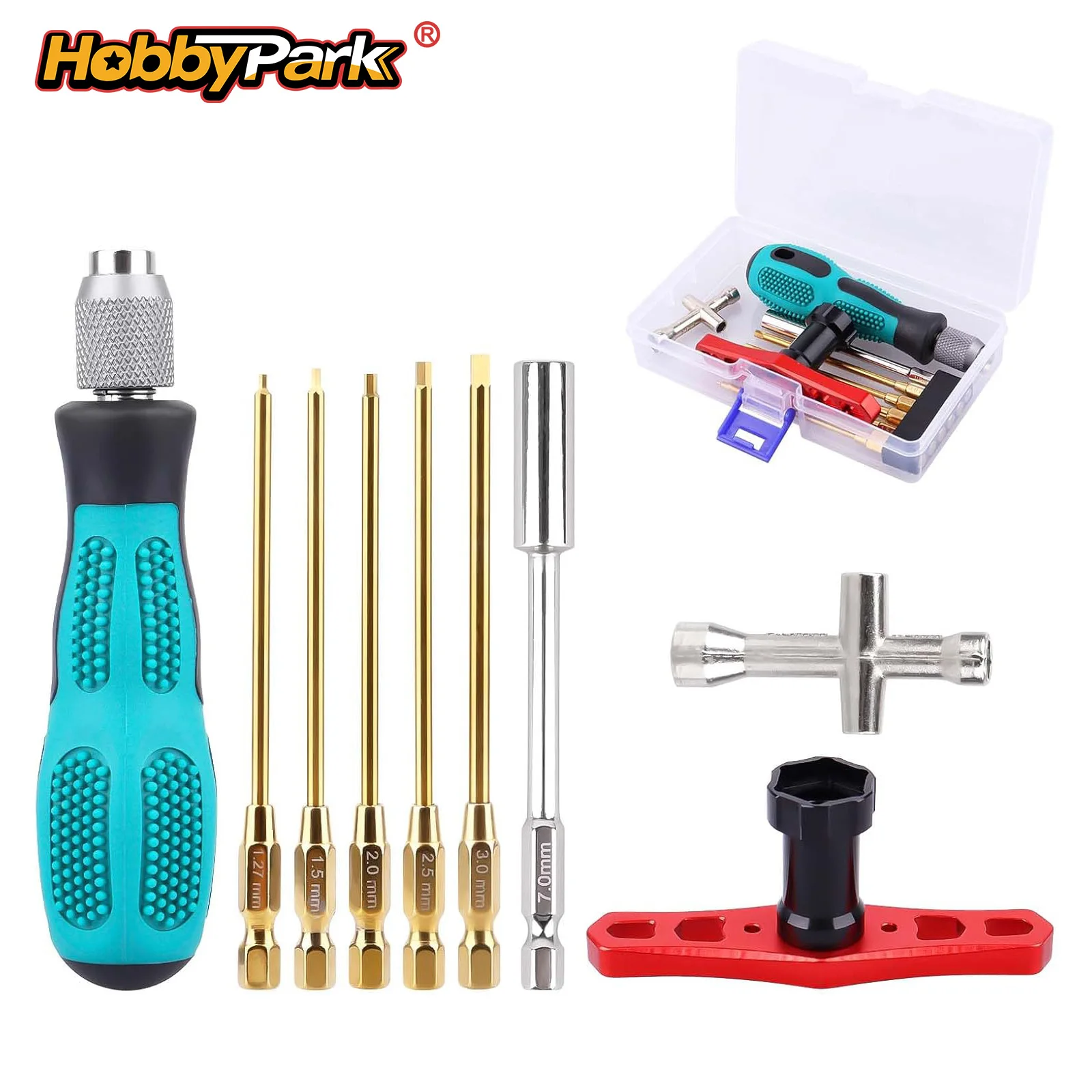 

Hobbypark RC Hex Nut Socket 17mm Wheel Wrench Screwdriver Tool for Traxxas Axial Arrma Redcat HPI Losi RC4WD Crawler Accessories