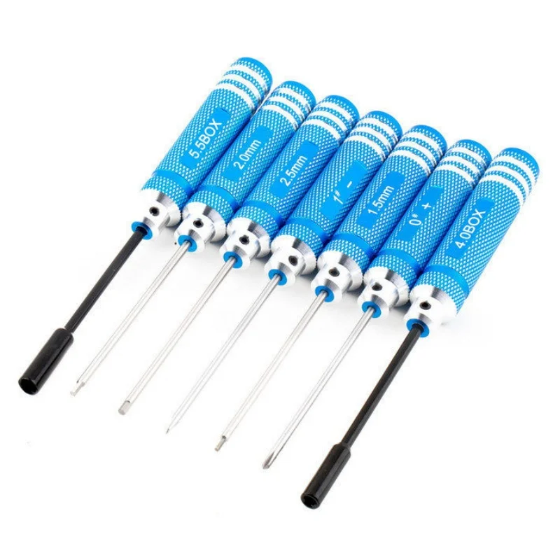 RC model car repair tool set, 10-piece combination set including socket, hex key, screwdriver, motor pliers, etc.