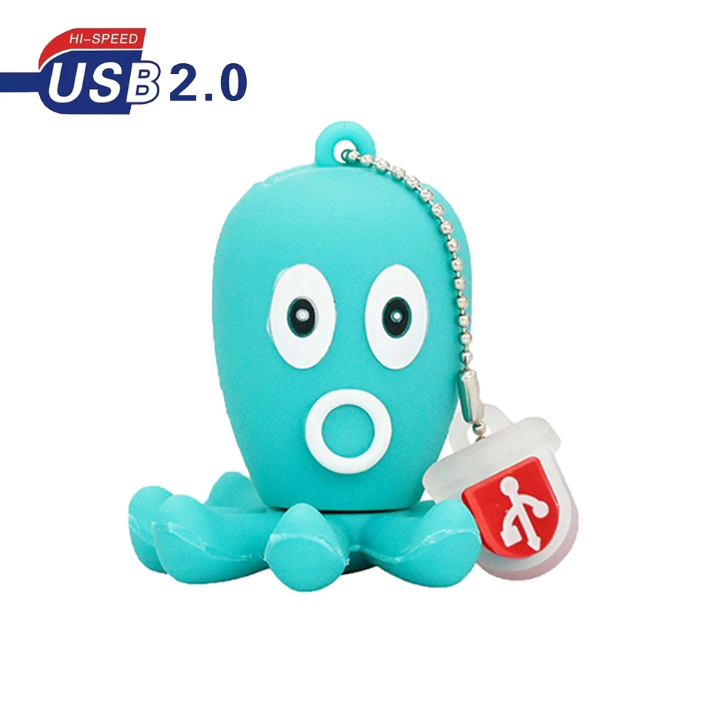 

Флэш-накопитель Animal Turtle USB 2.0 4 ГБ 8 ГБ 16 ГБ 32 ГБ 64 ГБ с рисунком рыбы и дельфина Memory Stick Pen drive 128 ГБ Pendrive Cute U disk