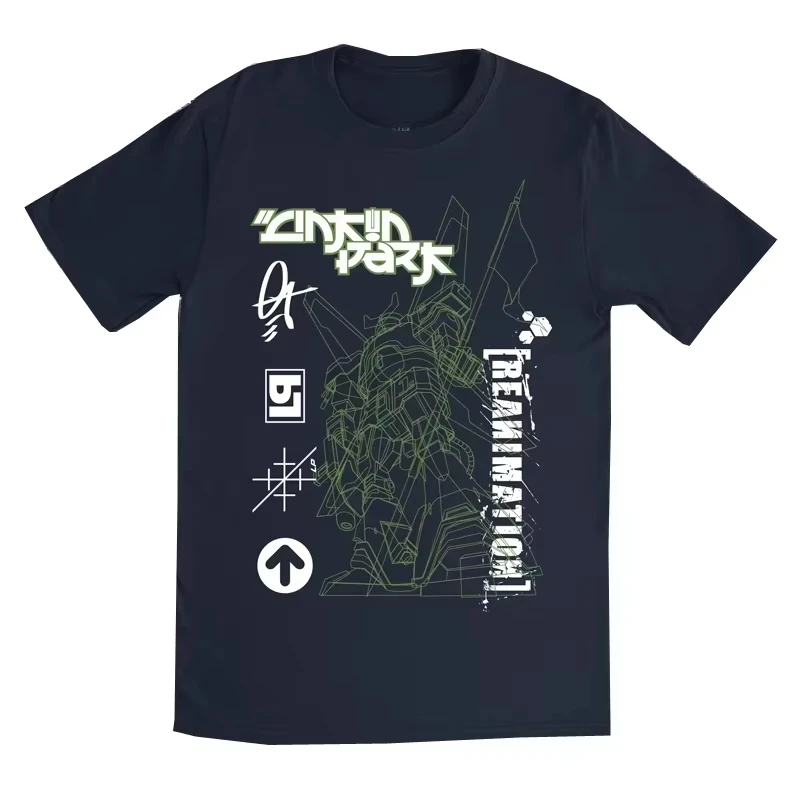 2025 moda de verano nuevo álbum de Linkin Park Meteora camiseta corta americana de arte Graffiti de alta calidad para hombres y mujeres