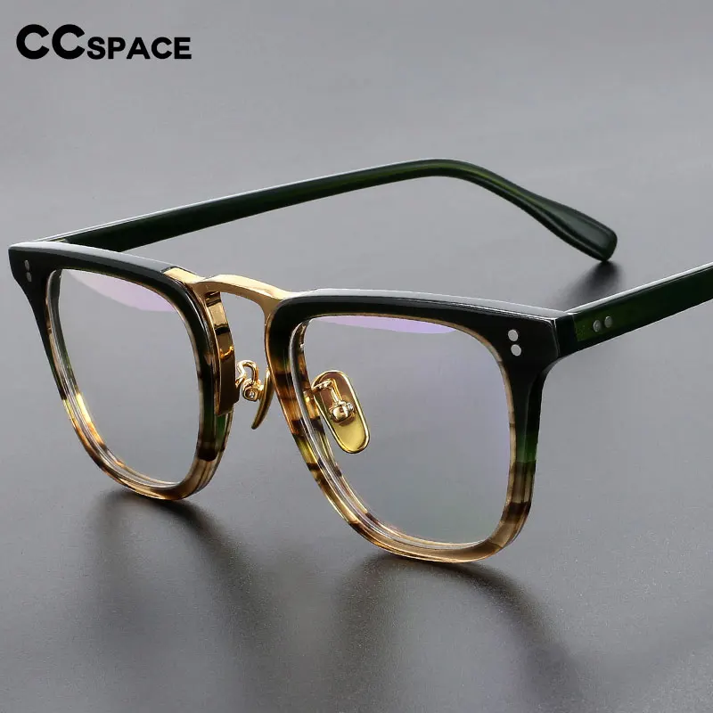 49309 Retro Acetate Optical Glasses Frames Men Women Fashion Computer Eyeglasses High Grade Brand Glasses