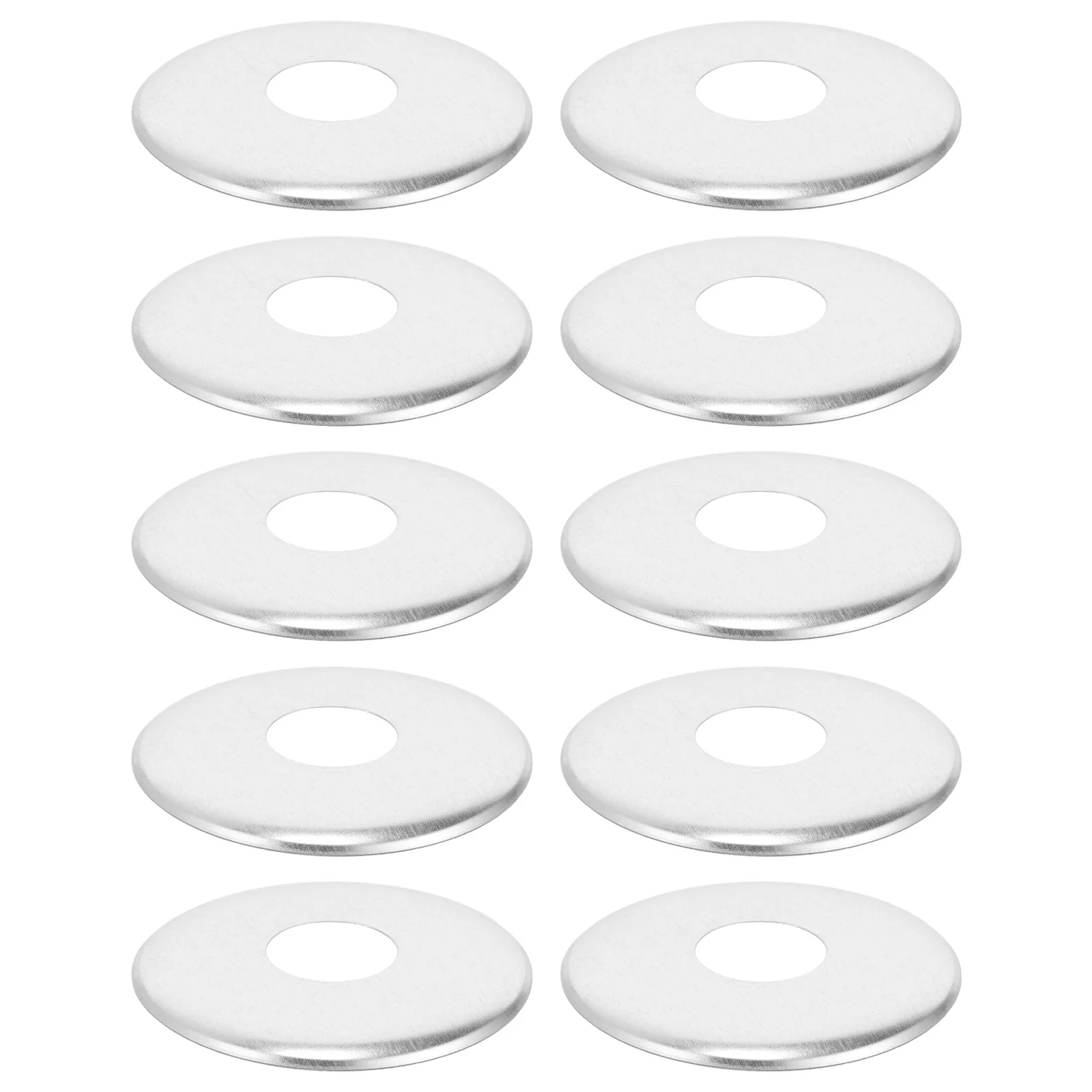 10 Buah Penutup Kepala Sprinkler Api Besi Tahan Karat Tahan Lama Tidak Perlu Alat Ukuran Kompak Daya Tarik Estetika Flensa Sprinkler Api