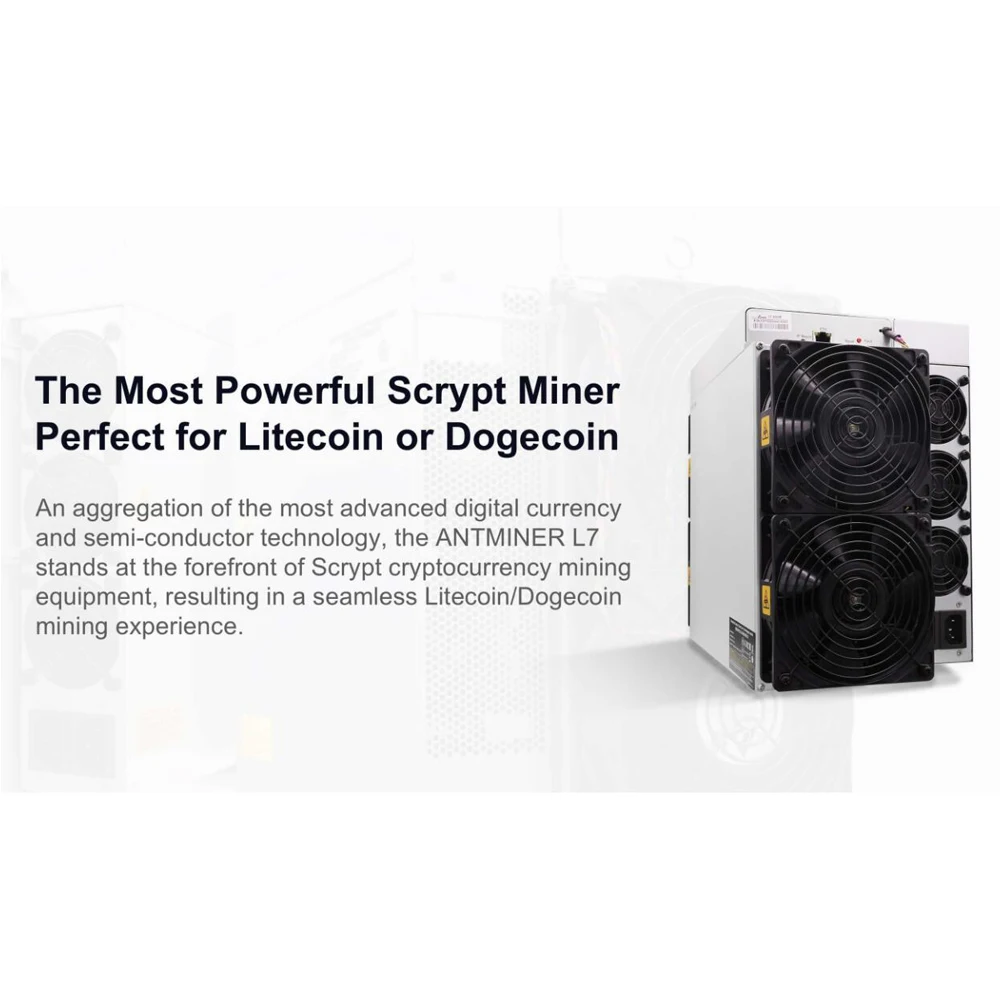 Bitmain 새로운 Antminer L7 9500MH/s 9050MH 3260W Litecoin Dogecoin Asic 광부, 12 월 ~ 1 월 배송, 도매 가격