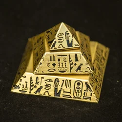 Pyramid Fingertip Gyroscope Desktop Decoration Ancient Egyptian Metal Retro Anti Anxiety Fidget Spinner Toys for Children Adutls