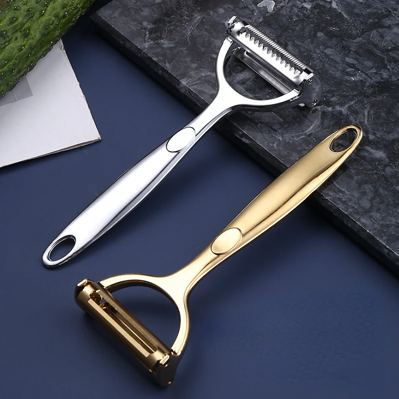 

Golden Vegetable Peeler Potato Carrot Peelers Stainless Steel Peeler with Ergonomic Non-Slip Handle & Sharp Blade Kitchen Tools