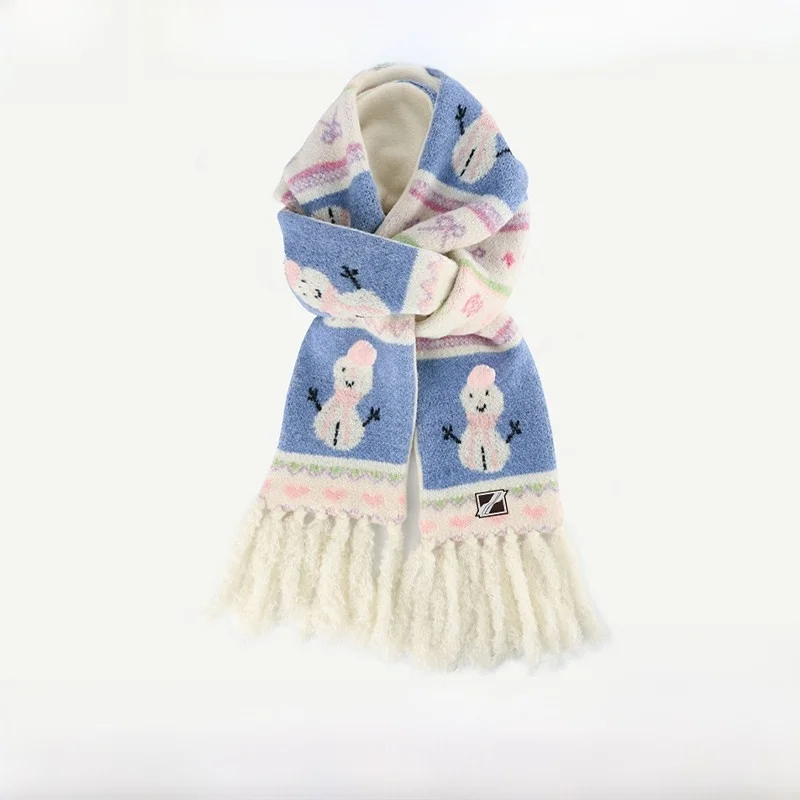 xoxogood-hand-embroidered-tassel-scarf-women's-winter-warm-woolen-ne-warmer-korean-sle-long-rectangle-cartoon-pattern