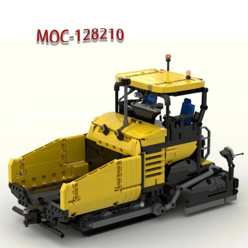 Nuovo MOC-128210 Little Yellow Work Car 1198 blocchi autobloccanti modello Building Puzzle compleanno ornamenti regalo di natale