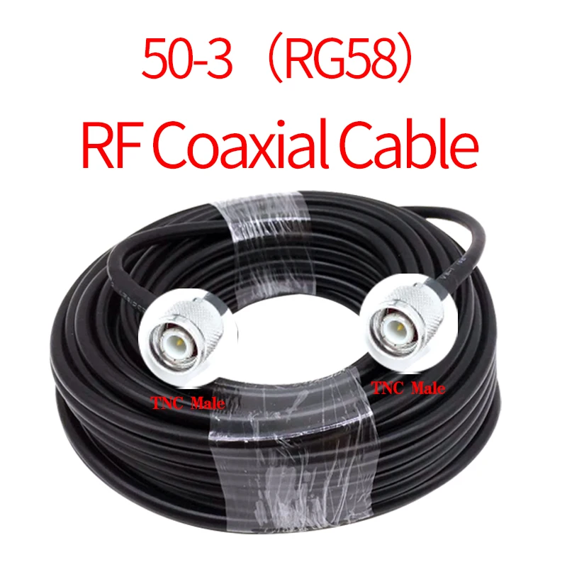 Imagem -06 - Cabo Bnc para Sma para Tnc para n para m Plugue Rg58 50 Ohm rf Extensão Cabo Conector Adaptador rf Jumper Trança 1m 3m 5m 10m 15m Rg58