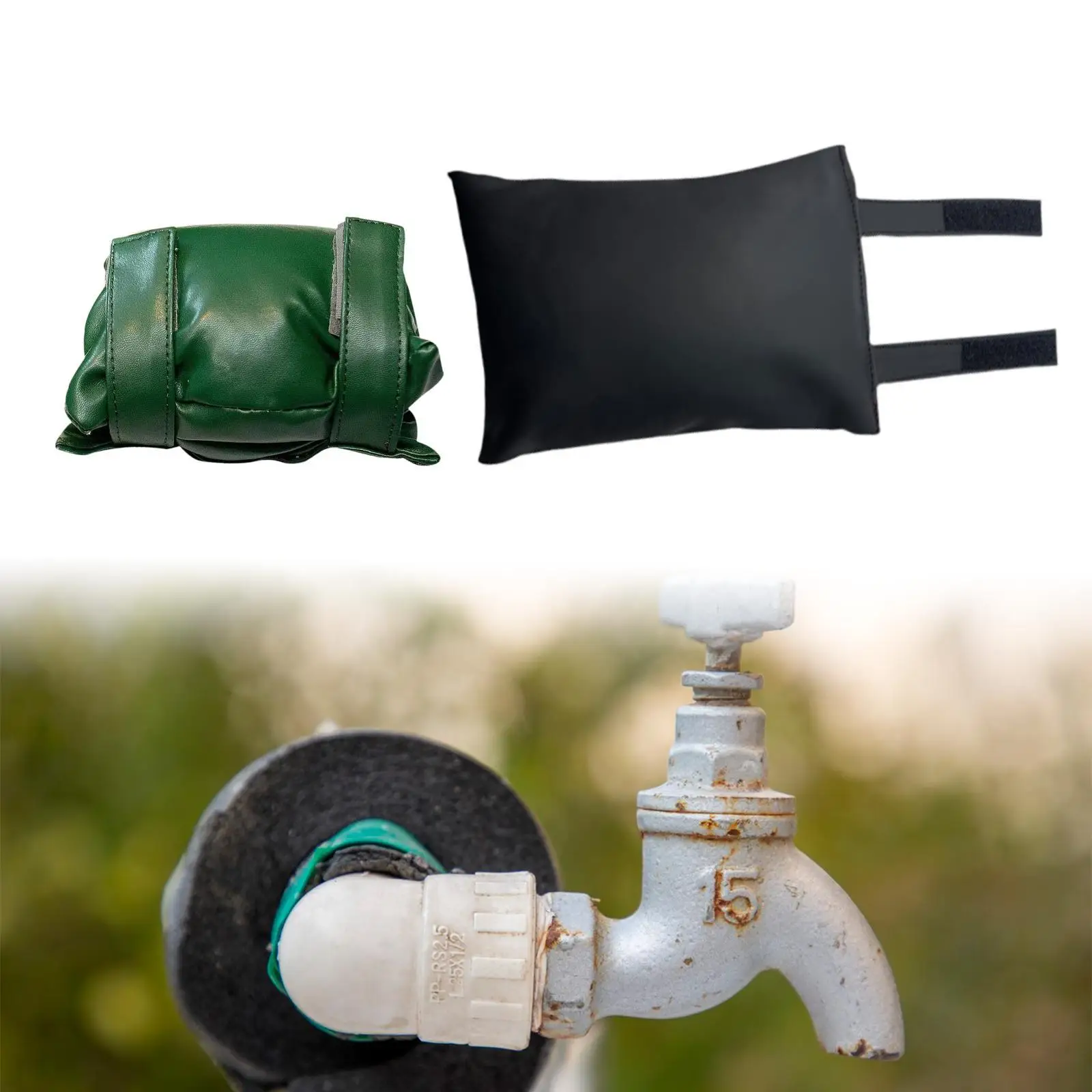 Winter Outdoor Faucet Cover Frostproof Tap Cold Weather Anti Freeze Waterproof Faucet Sock Cover Outside Faucet Cover Tap Cover