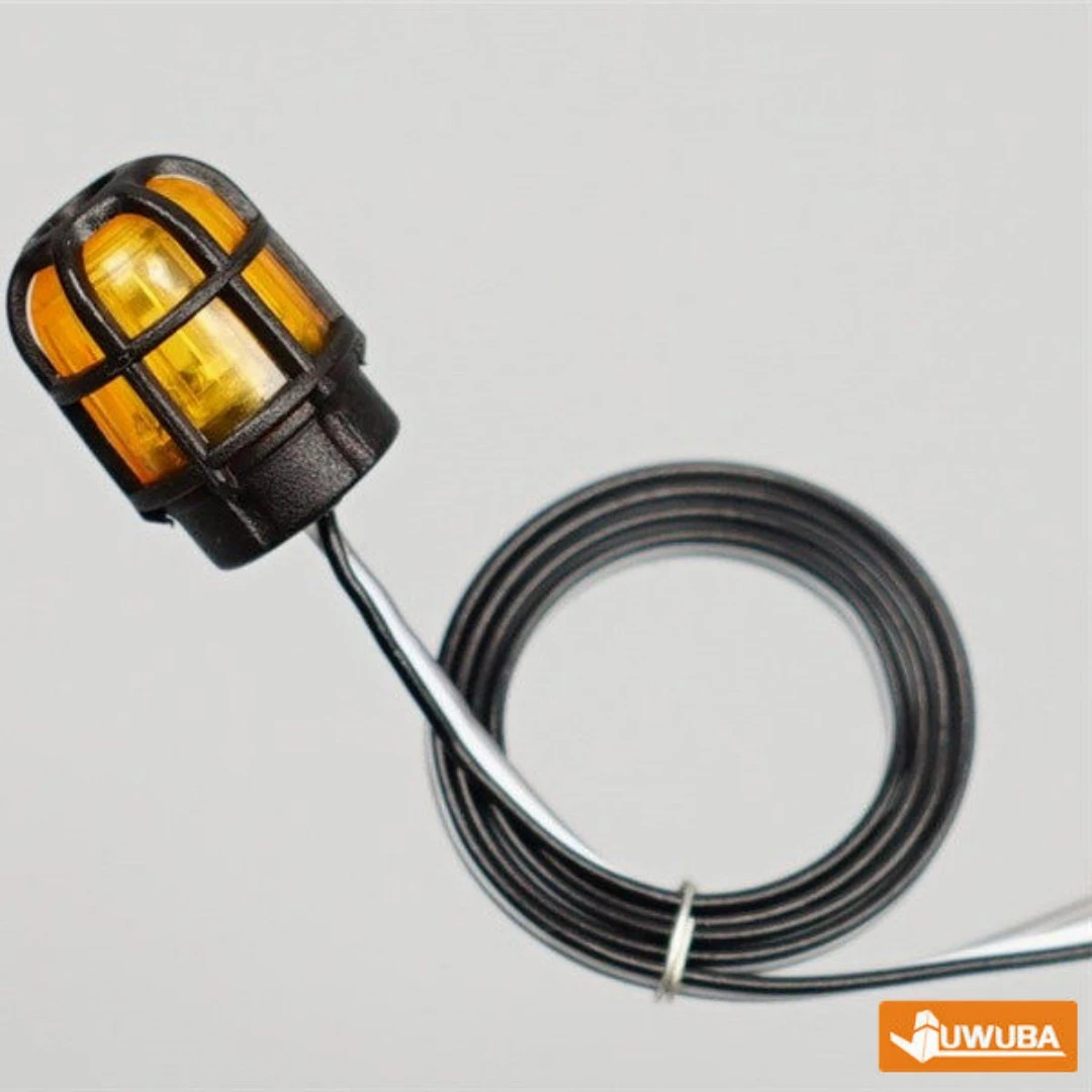 1pcs 360 Degree Rotating Light Engineering Lamp LED XZD-01J For 1/14 Tamiyaa RC Truck Trailer Scaniaa Actros DIY Toy Model Parts