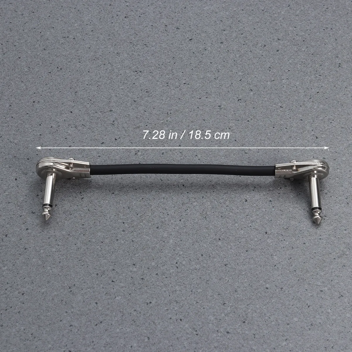 6Pcs Right to Right Instrument Cables Guitar Patch Bass Keyboard Effect Pedals Flathead 15Cm Braided Shielding Low Noise