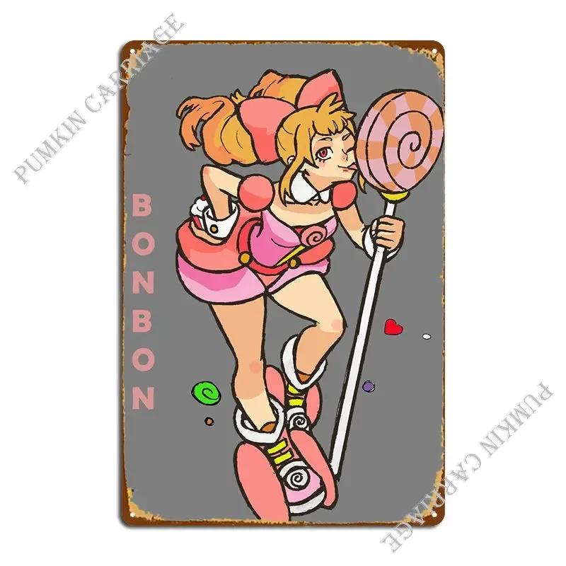 Bonbon Metal Plaque Poster Cinema Cinema Wall Decor Cinema Tin Sign Poster