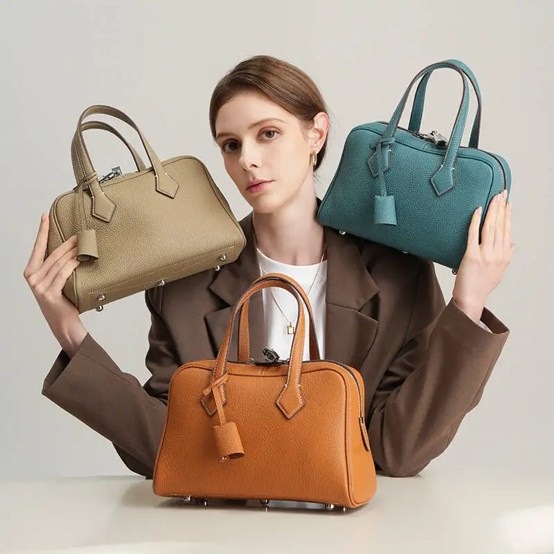 Boston Pillow Bag Is Fashionable, Versatile, And High-End Crossbody Bag, A New Model Of Genuine Leather Shoulder With Large