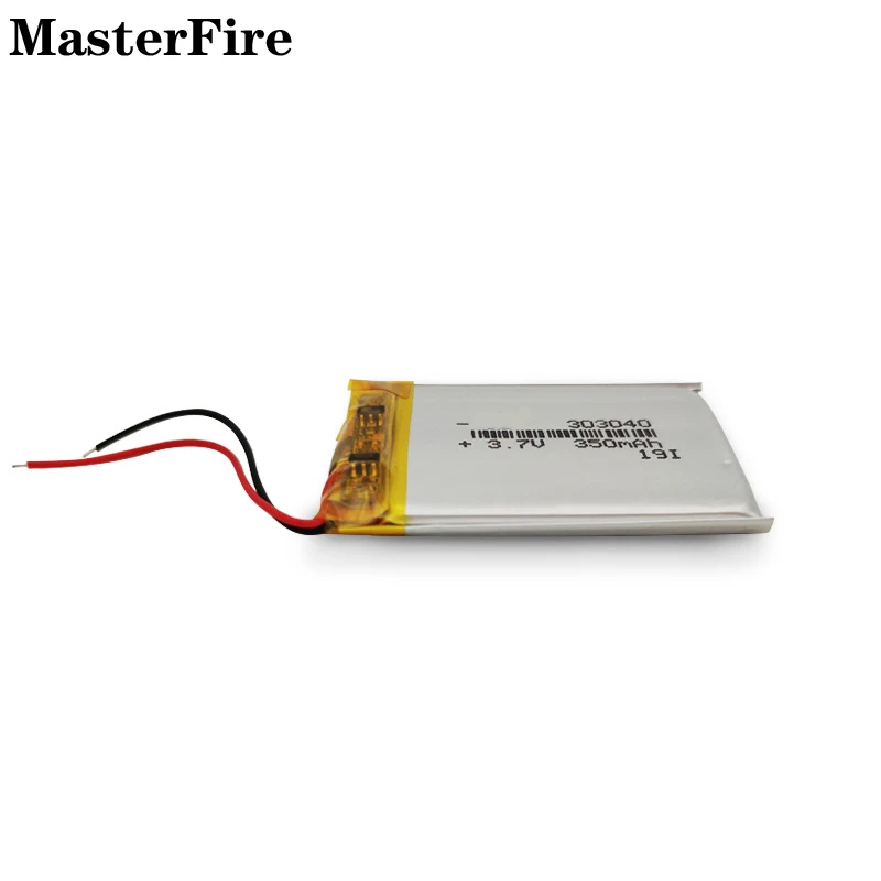 Wholesale 303040 3.7V 350mah Rechargeable Lithium Polymer Battery for Bluetooth Headset Speaker Dashcam Emergency Lamp Cell